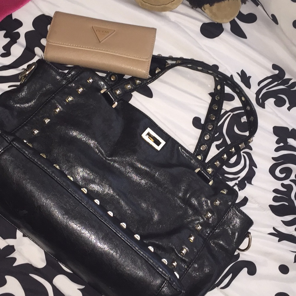 Black Stud Purse